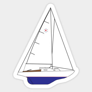 Pearson Ensign Sailboat Sticker